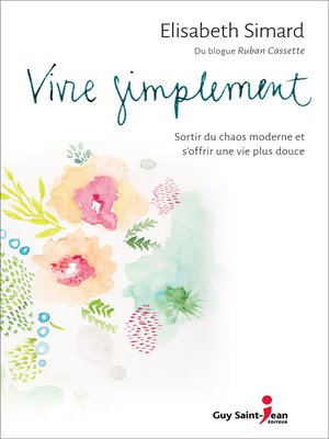 cover image of Vivre simplement